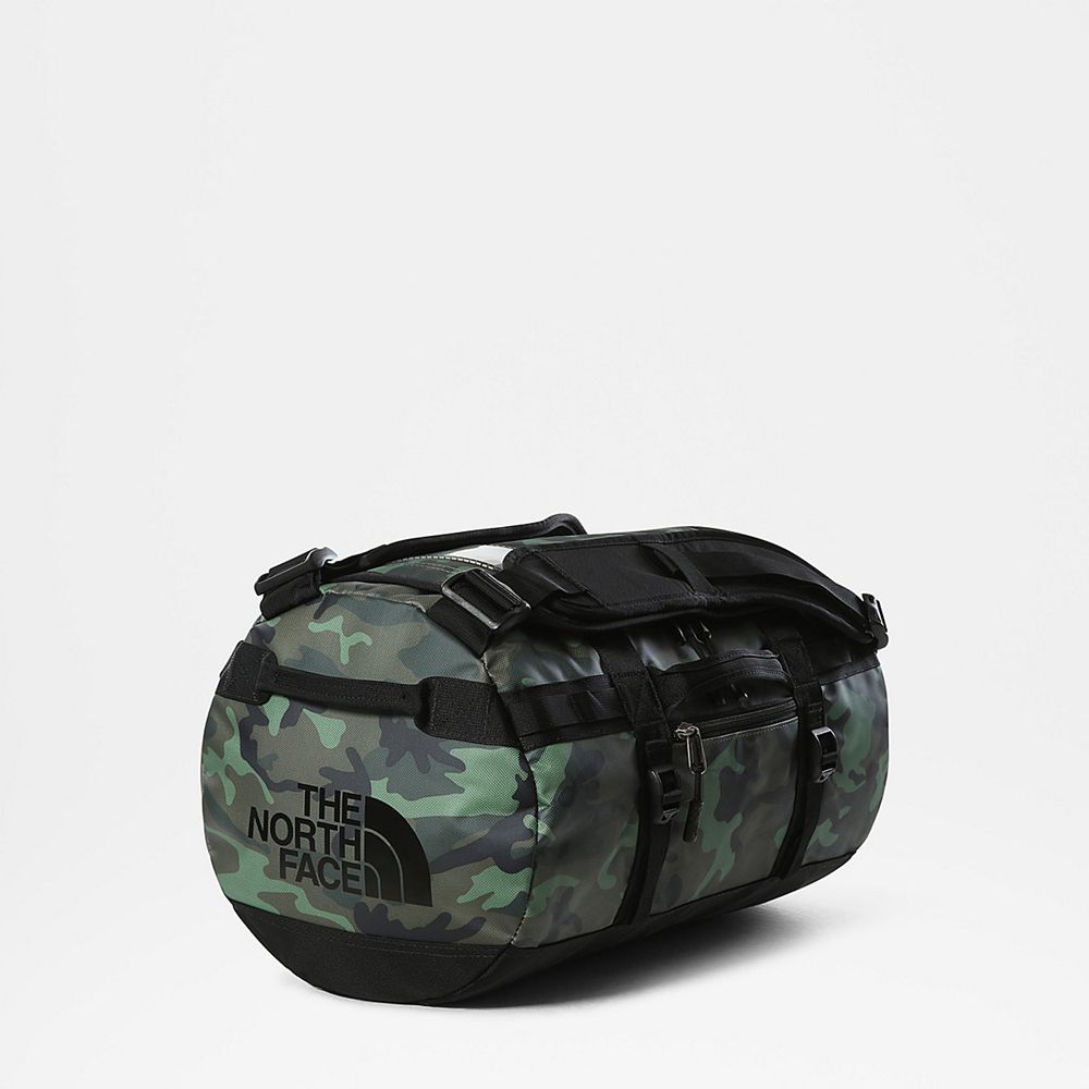 The North Face Duffel Bag Mens Australia - The North Face Base Camp - Extra Small Green / Camo Print